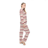 Love Stripes Satin Pajama Set