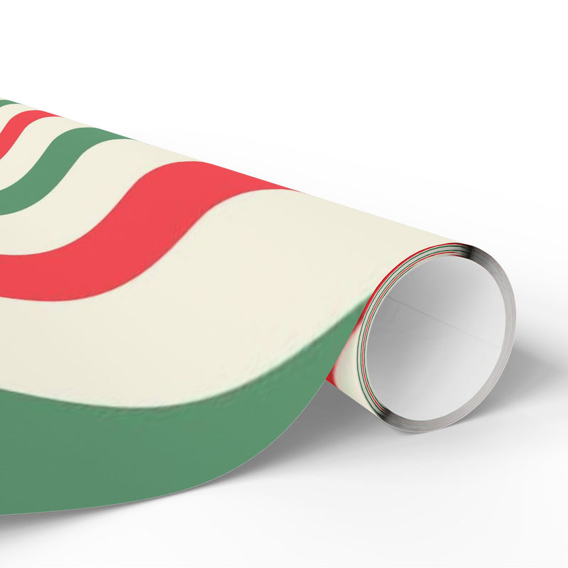 Red and Green Striped Wrapping Papers