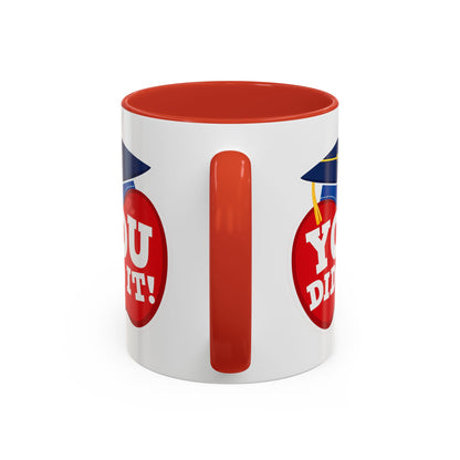 You Did It! Graduation Apple Accent Coffee Mug (11/15oz)