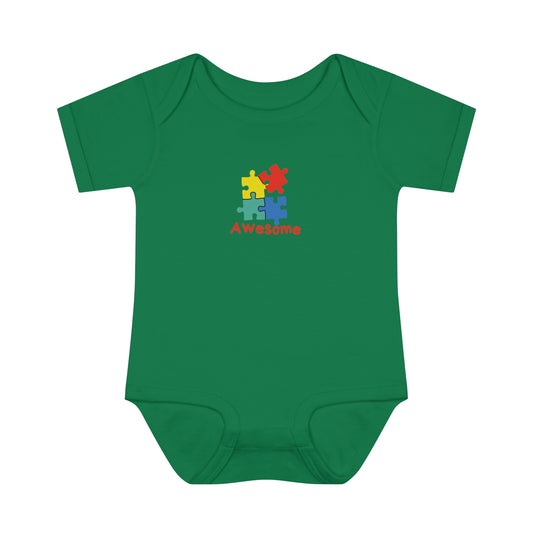 Awesome Puzzle Baby Bodysuit