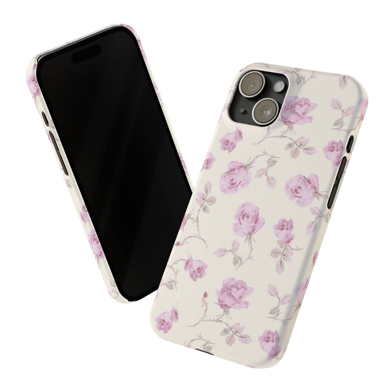 Lavender Rose Slim iPhone Case