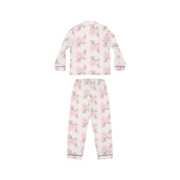 Rosa Beaux Pink Satin Pajama Set