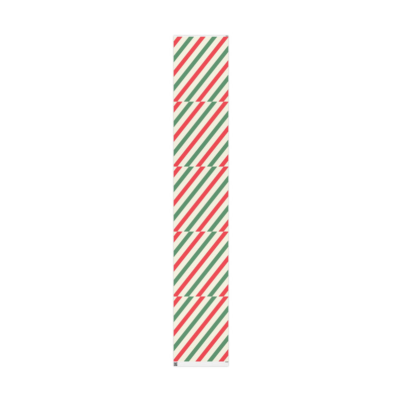 Red and Green Striped Wrapping Papers