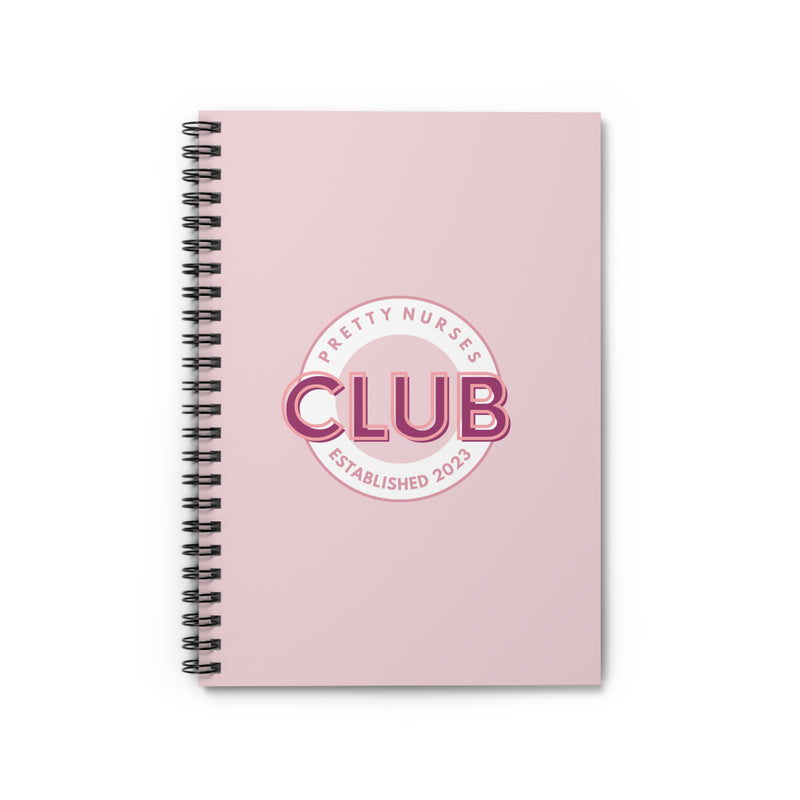 Pretty Nurses Club Est Spiral Notebook - Ruled Line