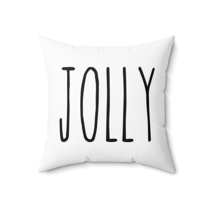 Jolly Spun Polyester Square Pillow