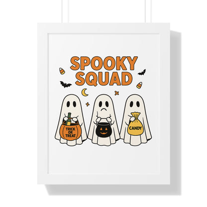 Spooky Squad Trick or Treat Framed Poster (Black or White Frame)