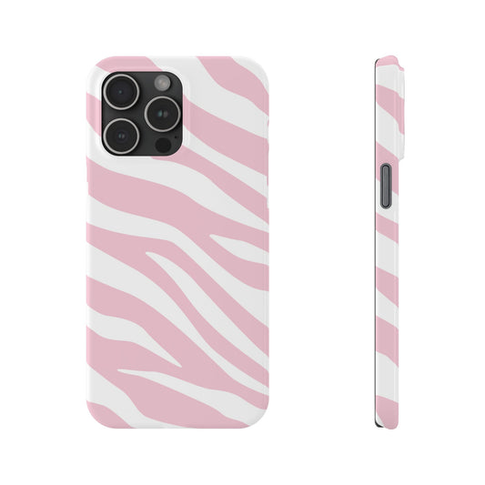 Pink Zebra Slim iPhone Case