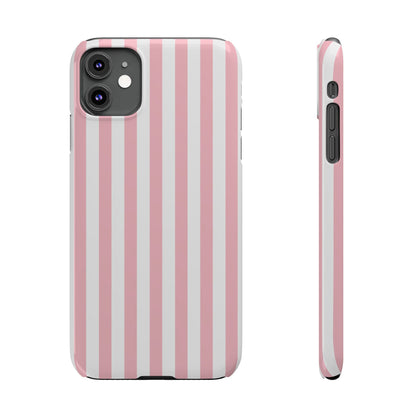 Pink Striped Summer Slim iPhone Case