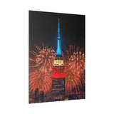 Fireworks in NYC Matte Canvas, Stretched