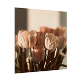 Sunrise Tulips Matte Canvas, Stretched