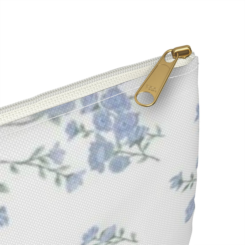 Blue Petals Accessory Pouch