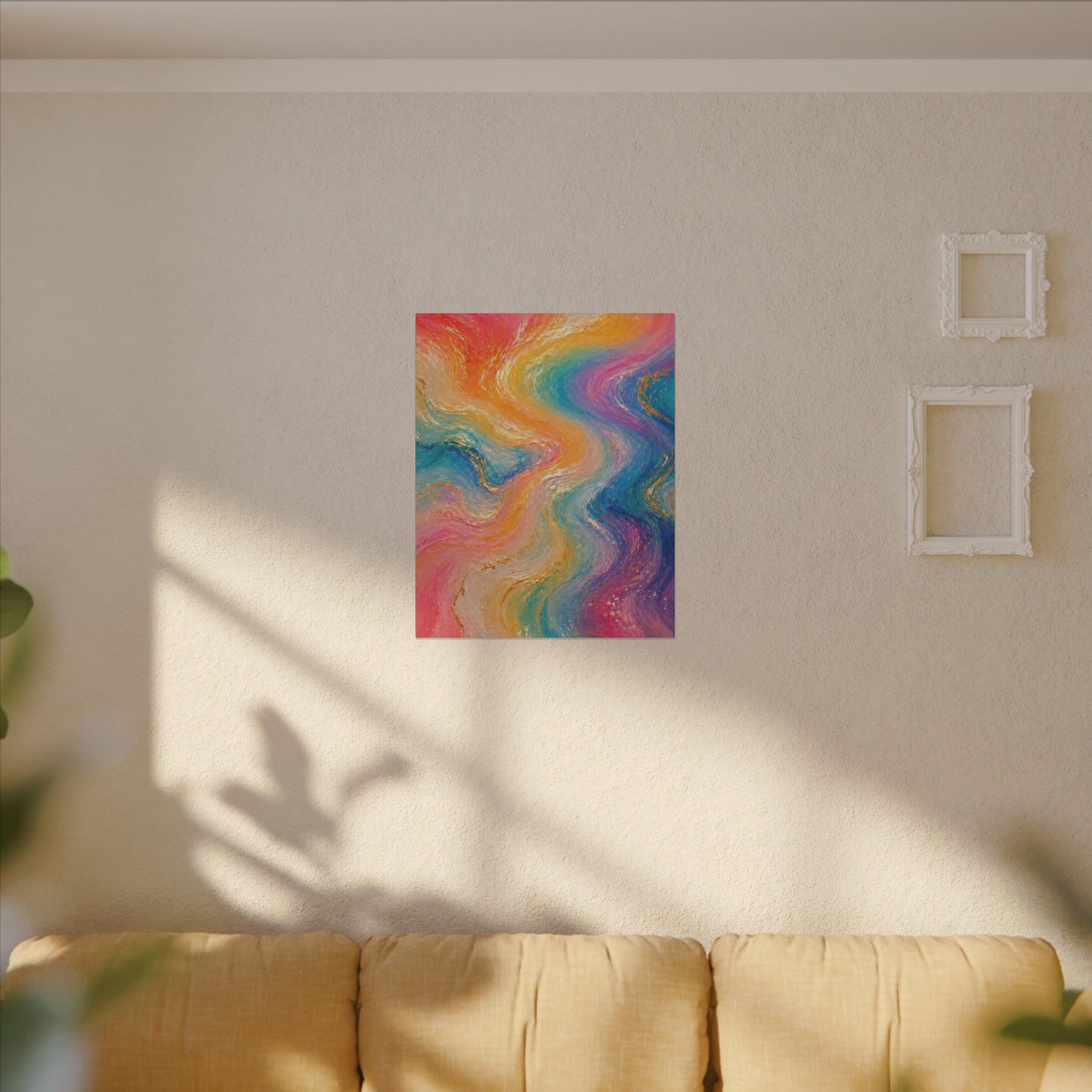 Rainbow Wave — Matte Canvas Wall Art
