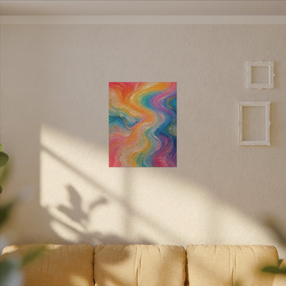 Rainbow Wave — Matte Canvas Wall Art