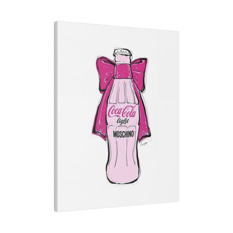 Pink Coke Coquette Matte Canvas, Stretched