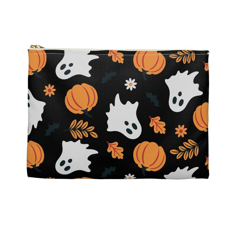 Boo Pumpkins Black Accessory Pouch