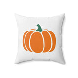 Pumpkin Spice Faux Suede Square Pillow