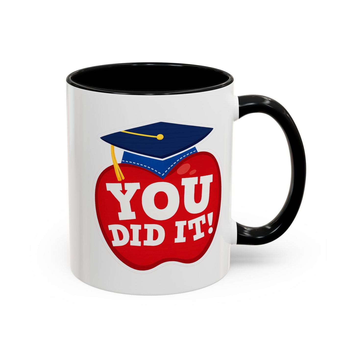 You Did It! Graduation Apple Accent Coffee Mug (11/15oz)