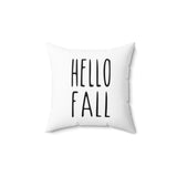 Hello Fall Faux Suede Square Pillow