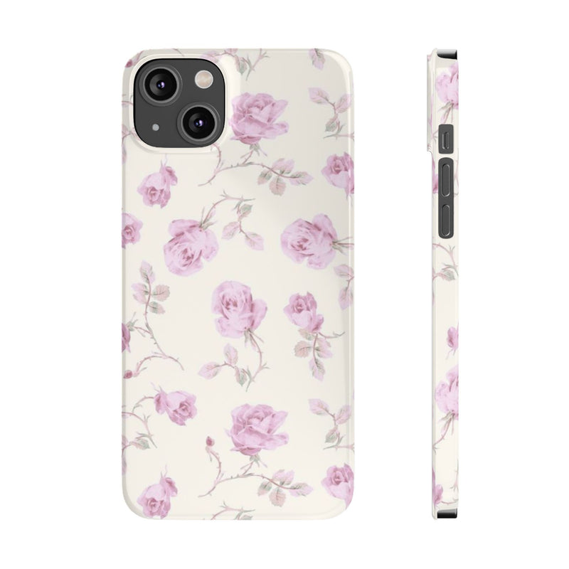 Lavender Rose Slim iPhone Case