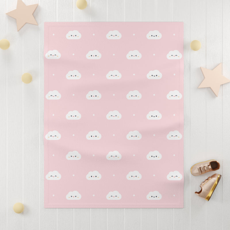 Pink Cloud Soft Fleece Baby Blanket