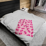 Pink Money Velveteen Plush Blanket