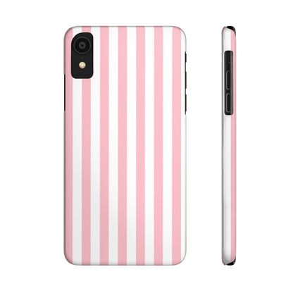 Pink Striped Summer Slim iPhone Case
