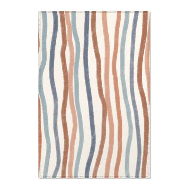 Denim Striped Area Rug