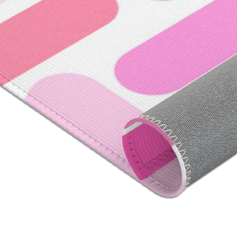 Pink Pillar Area Rug