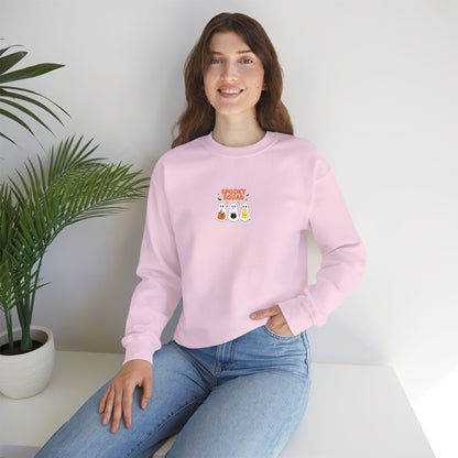 Spooky Squad Trick or Treat Embroidered Crewneck Sweatshirt
