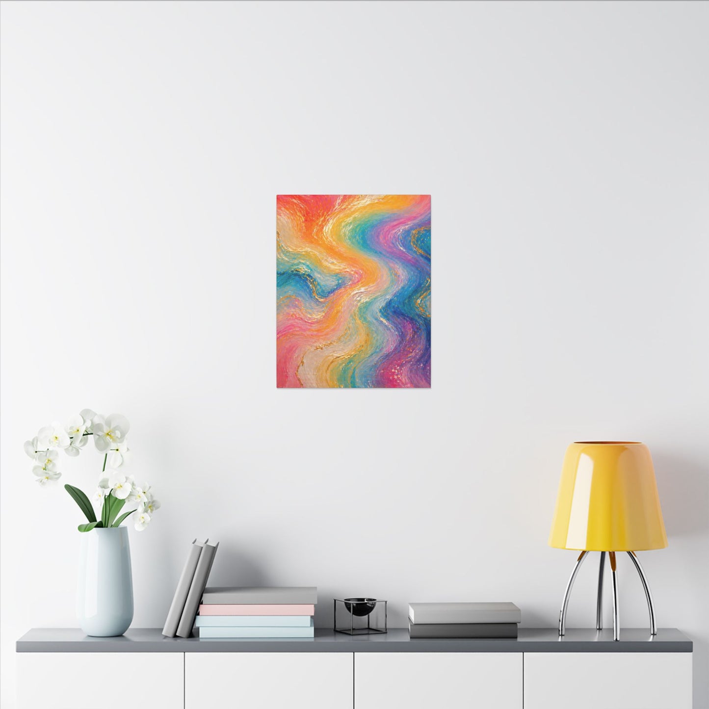 Rainbow Wave — Matte Canvas Wall Art