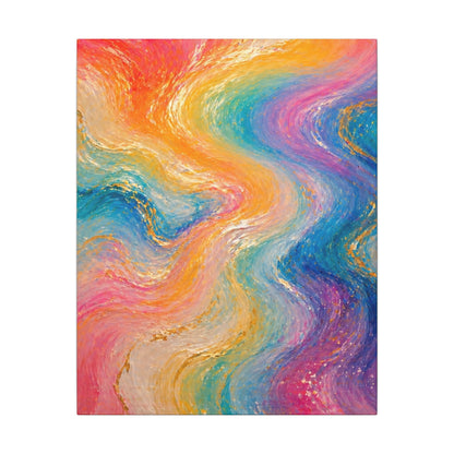Rainbow Wave — Matte Canvas Wall Art