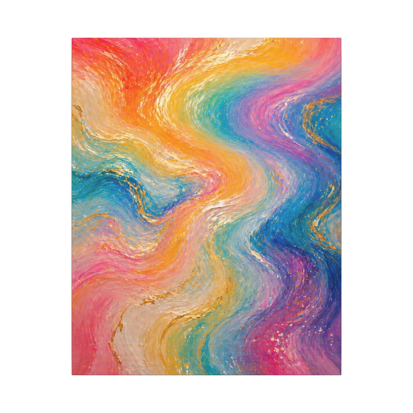 Rainbow Wave — Matte Canvas Wall Art