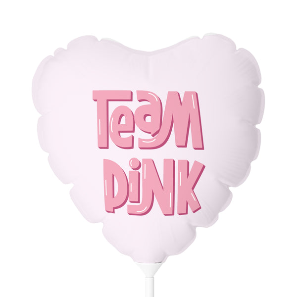 Team Pink Gender Reveal 11" Balloon